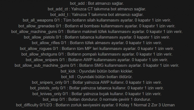 Gizli on bir ok başı  CS GO Bot Atma | Türk Oyuncu Forumu - Gamer.Com.TR