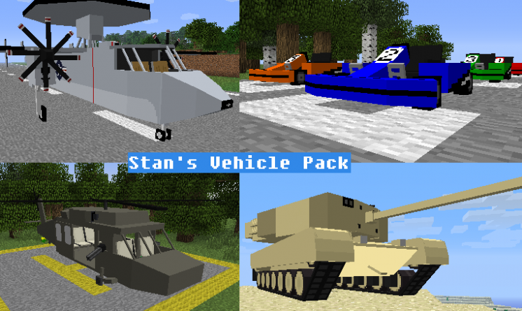 Мод на самолеты, танки и оружие для Minecraft 1.6.2/1.5.2